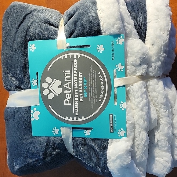 Pet-Gray Sherpa Fleece Blanket NEW - Picture 8 of 16